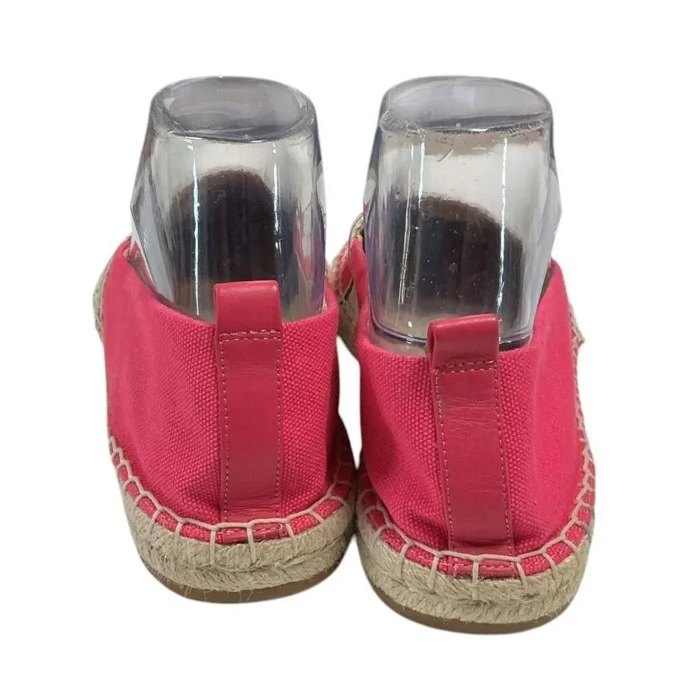 Lauren Ralph Lauren Shoes Women 10 Pink Canvas Caylee Espadrille Slip On Vegan